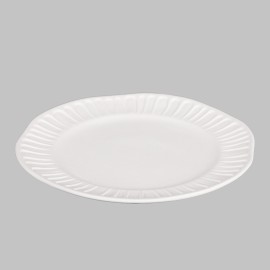 Stoneware Fluted Dinner Plate